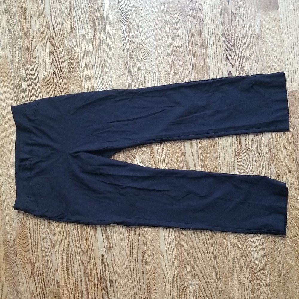 (14) Slim/Skinny Stretch Petite Classic Black Viscose Blend Pants with Pockets
